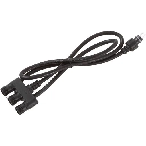 Hortus T-stykke 12V med 3 udgange, 1m