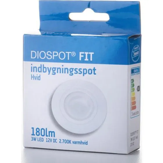 GN Diospot FIT 3W LED 2700K hvid