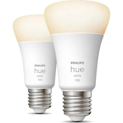 Philips Hue White E27 2700K 9,5W 2-pak