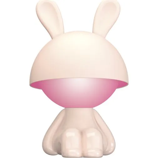 Veli Line Pink Bunny bordlampe – touch-belysning med farveskift