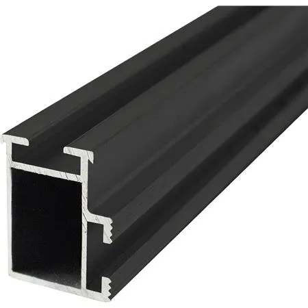 FixNordic Bæreprofil 36x48mm 3300 mm Sort