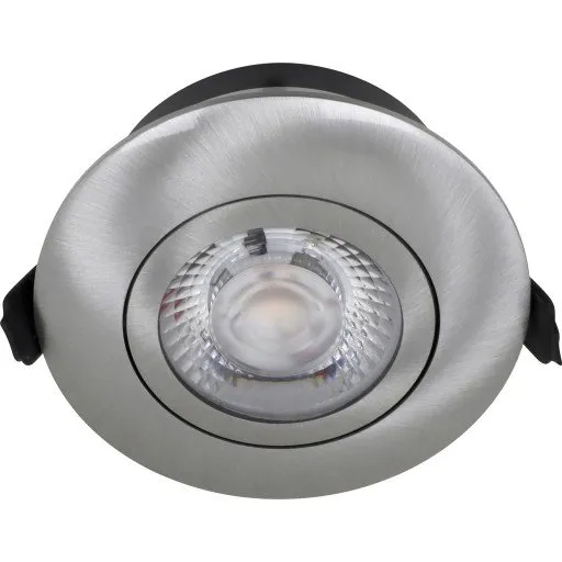 Nordtronic Low Profile Flexible indbygningsspot, 8,3 cm, børstet alu, 3000K