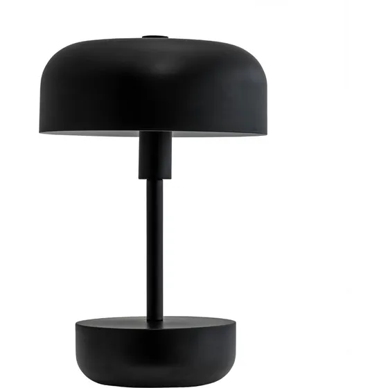 Dyberg Larsen Haipot LED Bordlampe, Sort, Genopladelig