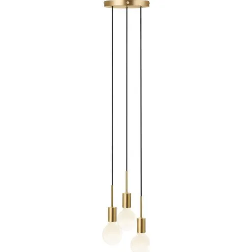 Nordlux Paco 3-spot pendel, messing