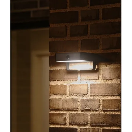 Nordlux Saulio Solar Væglampe IP44 Sort