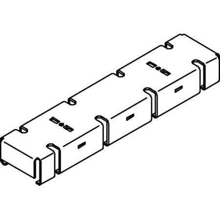 S225 Skinnestøtte Afdækning, 1000 mm