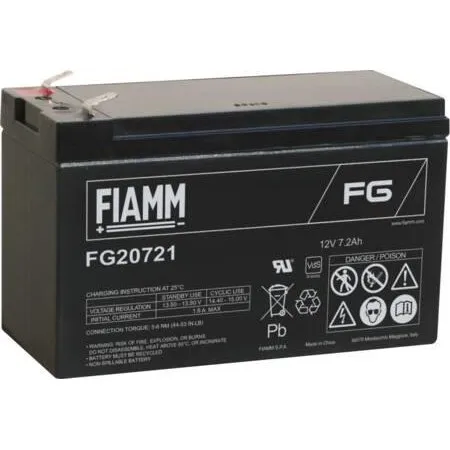 Fiamm FG20721 12V/7,2AH Blybatteri