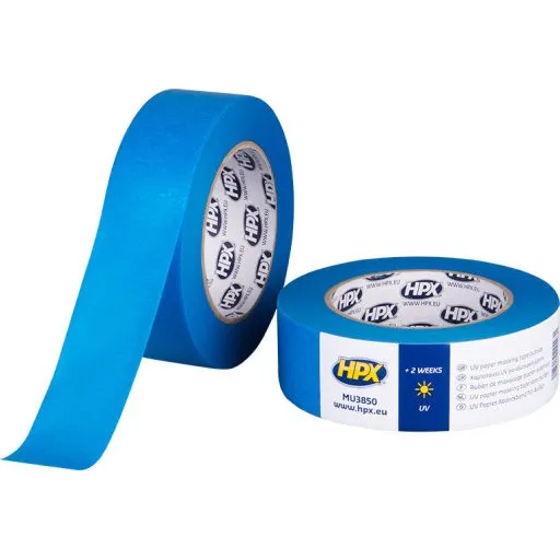HPX Blå Afdækningstape 38 mm x 50 m, UV-bestandig