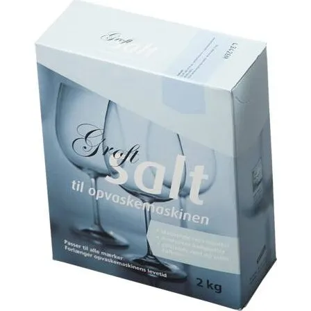 Filtersalt groft 2 kg – Effektiv blødgøring af vand i opvaskemaskinen