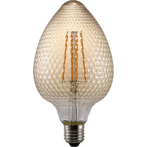 Nordlux Avra Nut E27 2W ravfarvet LED-globepære, 2200K