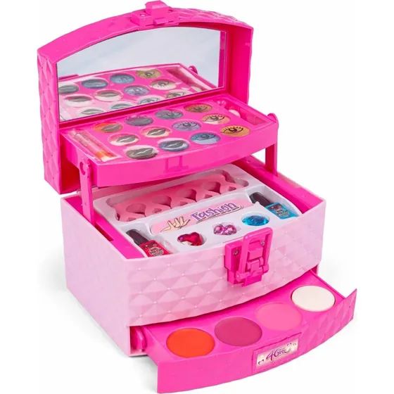4-Girlz Makeupboks 3 lag - Lyserød Håndtaske