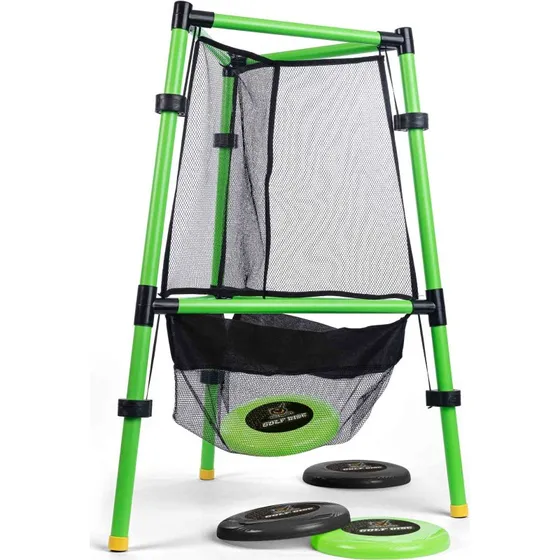 Vini Discgolf Sæt 78x58 cm med 4 Discs, Grøn/Sort