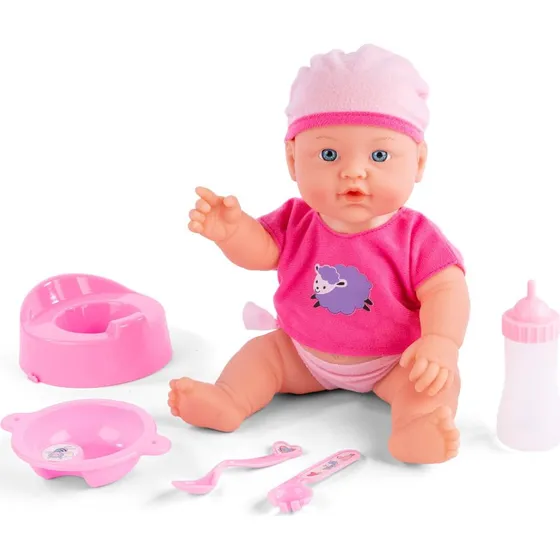 My Baby Mathilde Drikke- og Tissedukke 31 cm, Lyserød