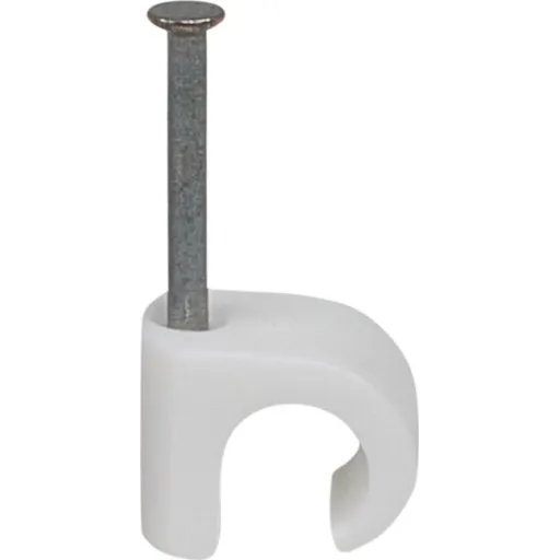 Tillex 400 stk kabelclips rund 7-10/25 mm hvid