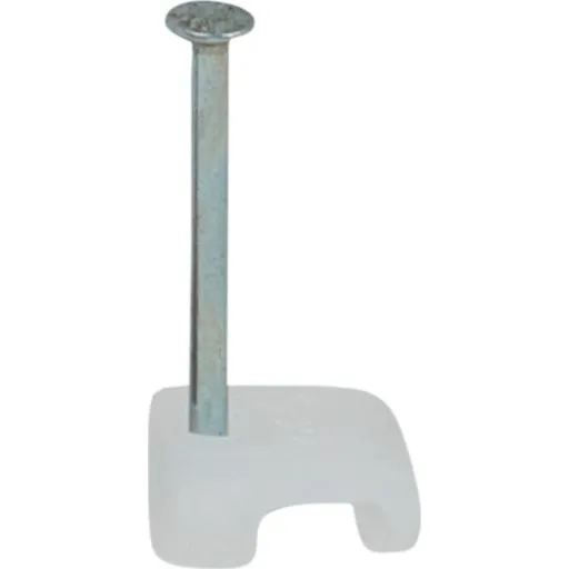 Tillex 100 stk kabelclips flad 2x4/16 mm natur