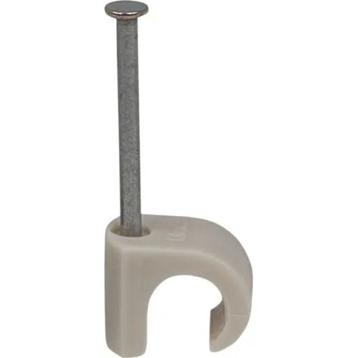 Tillex 100 stk kabelclips rund 7-10/30 mm grå