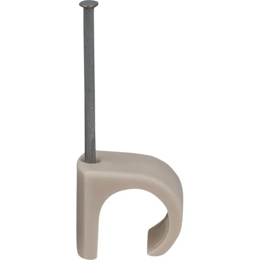 Tillex 100 stk kabelclips rund 14-20/45 mm grå