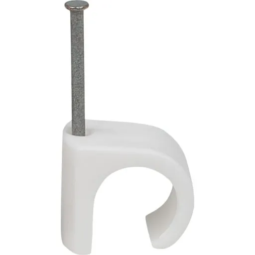 Tillex 100 stk kabelclips rund 14-20/35 mm hvid