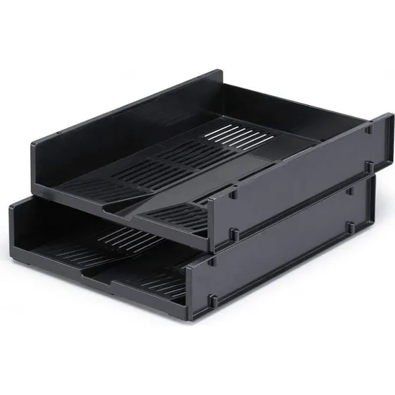Durable Optimo Brevbakke A4 Sort med Inddeler
