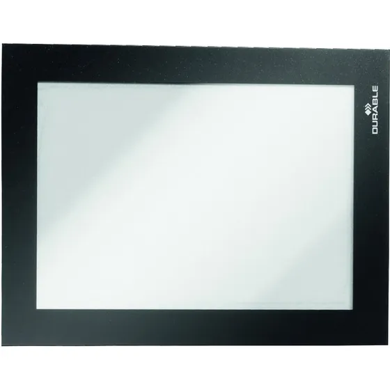 Durable Duraframe® A6 Sort Selvklæbende Magnetlomme