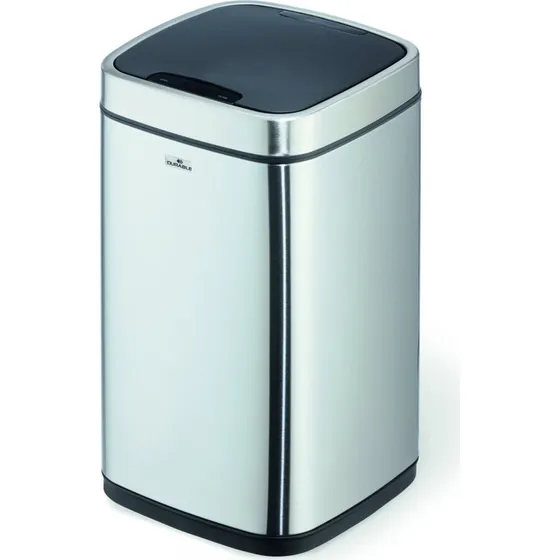 Durable NO Touch Sensoraffaldsbeholder 12 L, metallic
