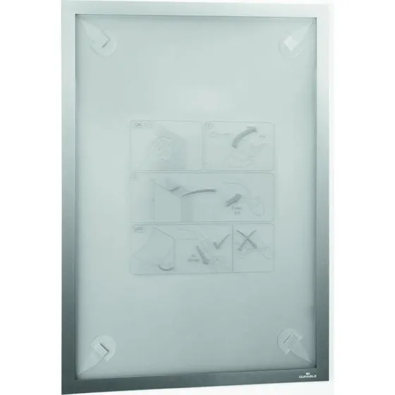 Durable Duraframe® A3 Magnetramme Sølv Aftagelig