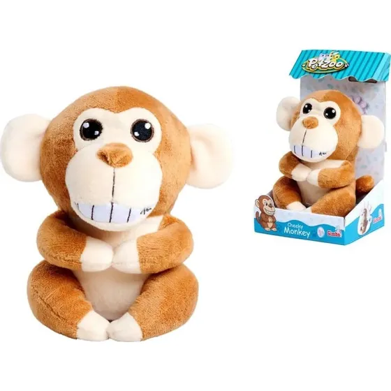 Simba Toys PetZoo Cheeky Monkey - Talende Bamse med Lydoptagelse