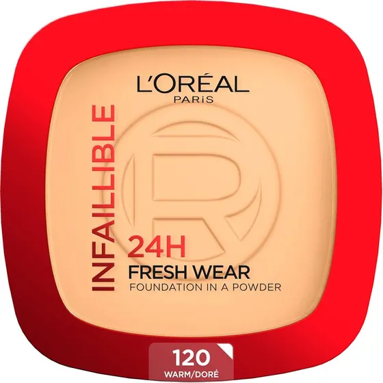 L'Oréal Paris Infaillible 24h Fresh Wear Powder Foundation 120 Warm