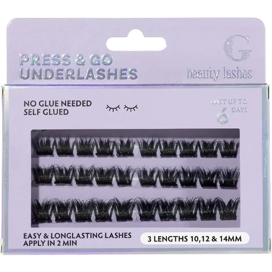 G Beauty Lashes Press & Go Underlashes - Glam
