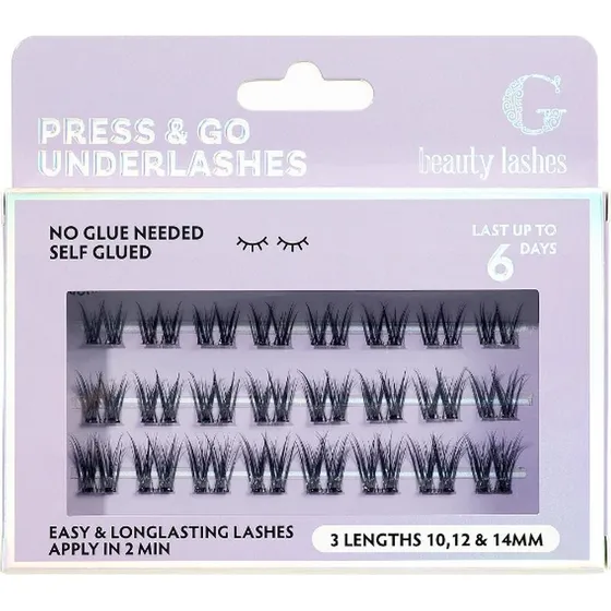 G Beauty Lashes Press & Go Underlashes - Flirty