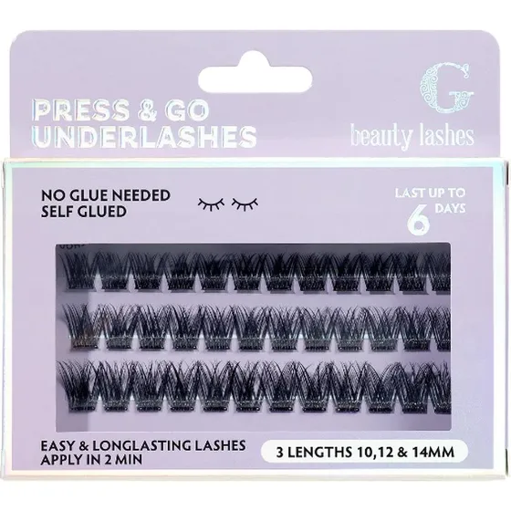 G Beauty Lashes Press & Go Underlashes - Rave