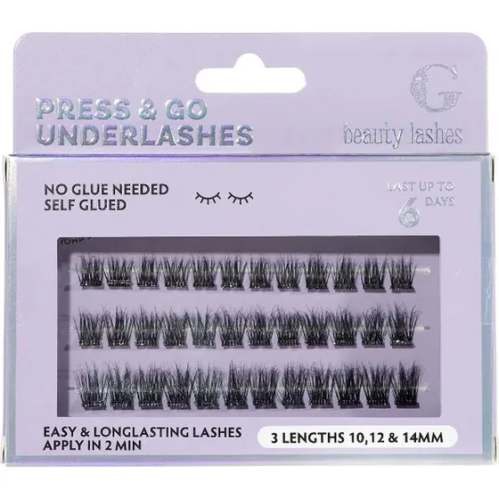 G Beauty Lashes Press & Go Underlashes - Lust, 10/12/14 mm