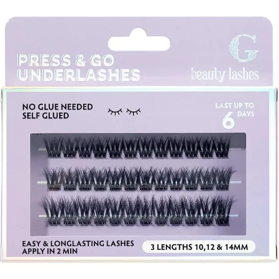 G Beauty Lashes Press & Go Underlashes - Mania, 10/12/14 mm