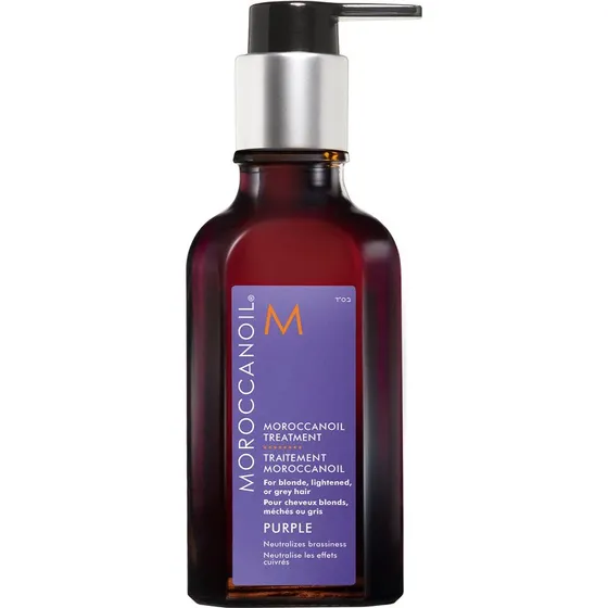 Moroccanoil Treatment Purple 50 ml – Nærende Hårolie til Blondt & Gråt Hår