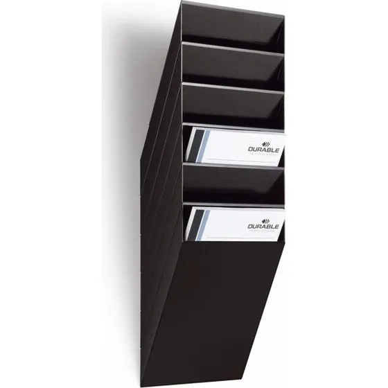 Durable Flexiboxx A4 6 rum Lodret Sort