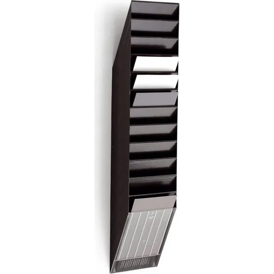 Durable Flexiboxx A4 12 rum Lodret Sort