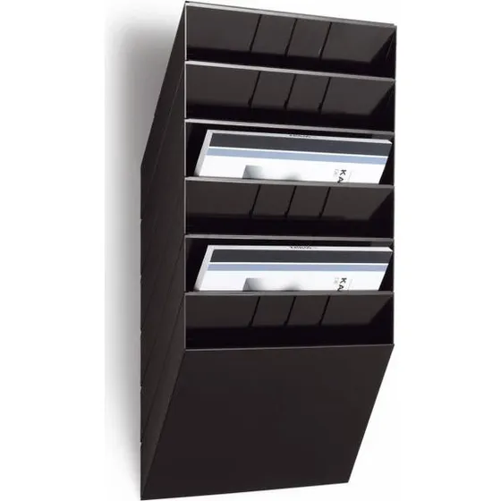 Durable Flexiboxx A4 6 rum Vandret Sort