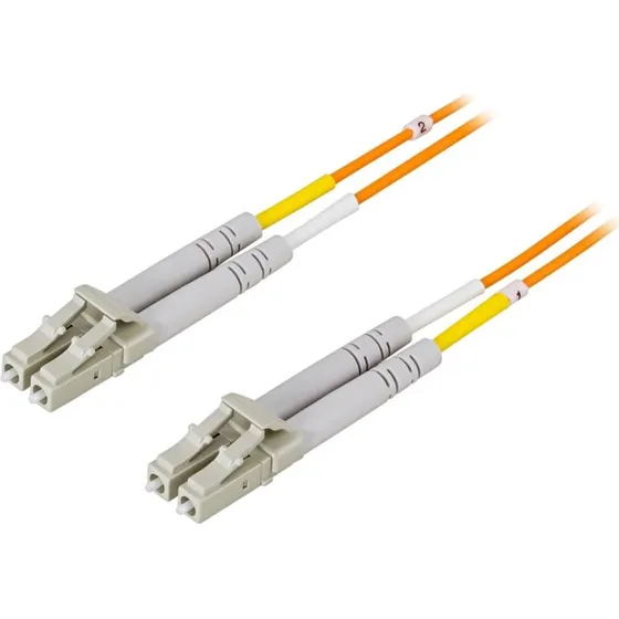 Deltaco LC-LC Fiberoptisk Kabel 20m OM1 62,5/125 Orange