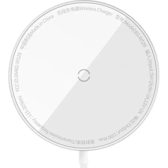 Baseus Simple Mini3 Magnetisk Trådløs Oplader 15W (Sølv)
