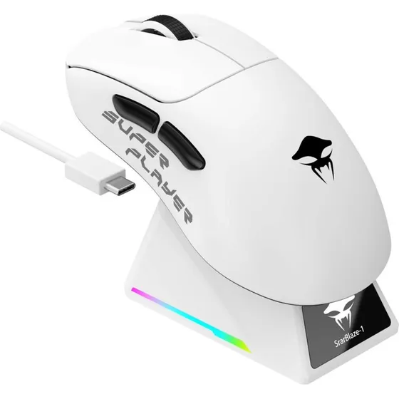 Havit StarBlaze-1 Gaming Mus, Sort/Hvid, 26.000 DPI, Kablet & Trådløs