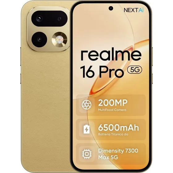 realme 16 Pro 6.8" 5G 8GB 256GB Guld