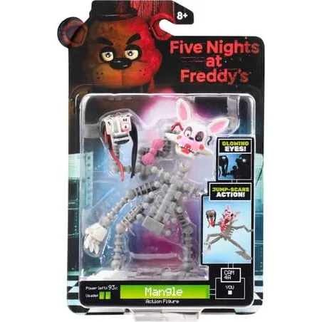 FNAF Mangle Figur med Lyssensor og Skræmmebevægelse, 13-15 cm