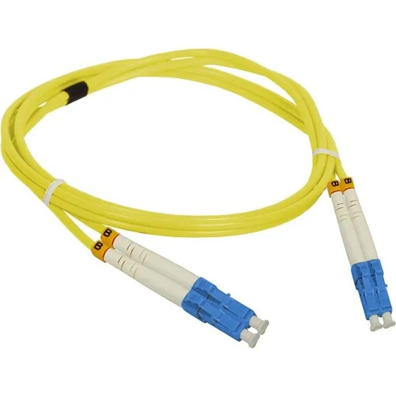 A-LAN Fiberoptisk Patchkabel LC-LC Singlemode 5 m Gul