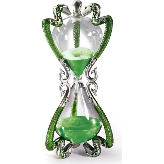 Noble Collection Professor Slughorns Timeglas – 10 cm, Lysegrønt Sand