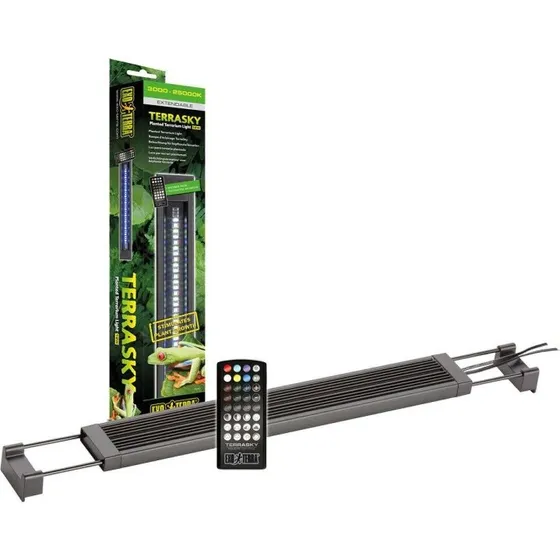 Exoterra Ramp Terrasky 38-60 cm 6500K med fjernbetjening