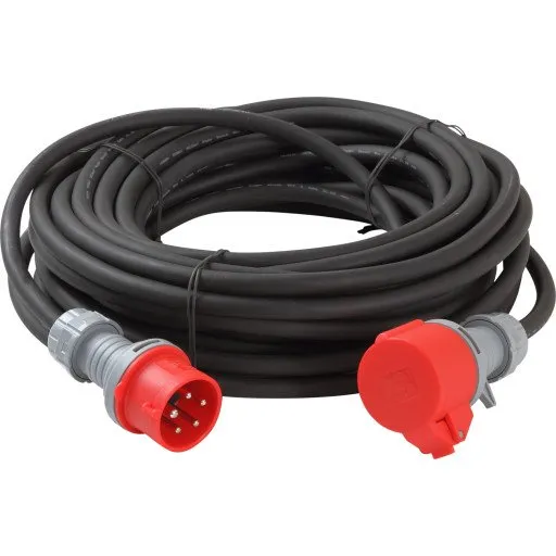 Heatcom CEE kabelsæt 5x2,5 mm² 16A 20 m med fasevender