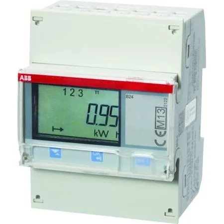 ABB El-måler 3 faset B24 111-100 Stål