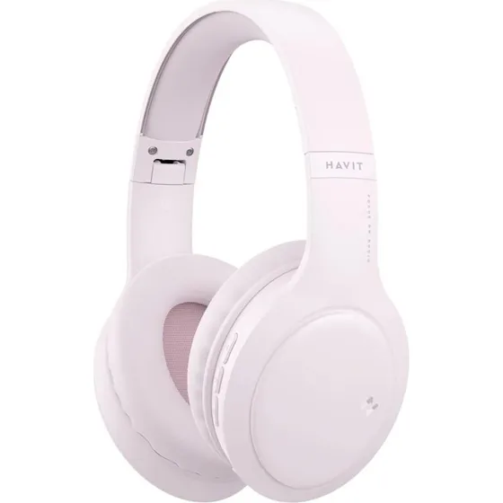 Havit H633BT Trådløse Høretelefoner, Pink, USB-C, 20 Timer