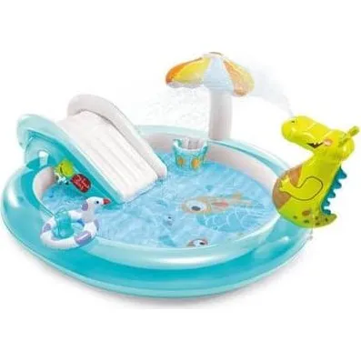 Intex Alligator Playground – Vandleg med rutsche og svamp