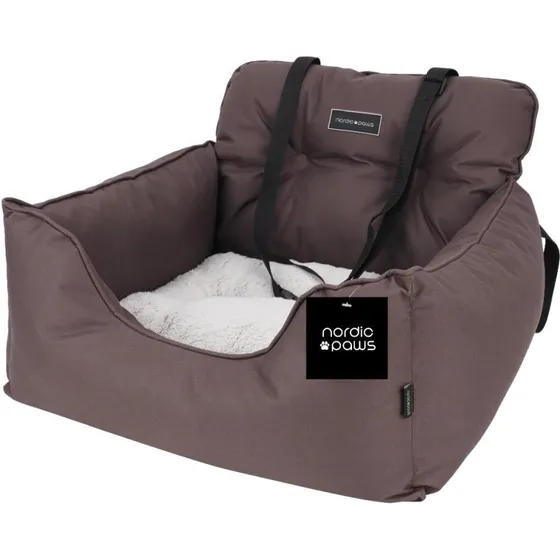 Nordic Paws Cozy Luksus Bilsæde, Brun, One-Size
